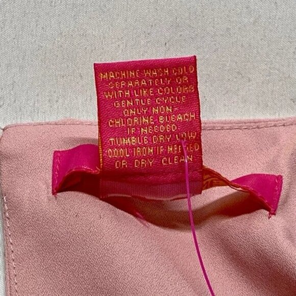 Catherine Malandrino Blouse Women's Small Mauve Pink 3/4 Flutter Sleeve Boho NWT - Picture 7 of 9